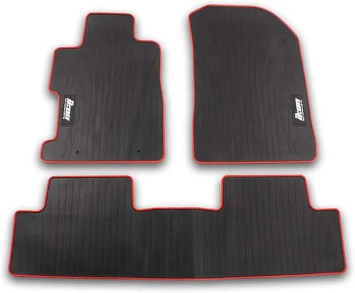 Miniatura 11 de IKON MOTORSPORTS, Alfombrillas compatibles con Honda Civic Coupé y Sedán 2006-2011, látex para todo tipo de clima, fácil de limpiar, juego completo