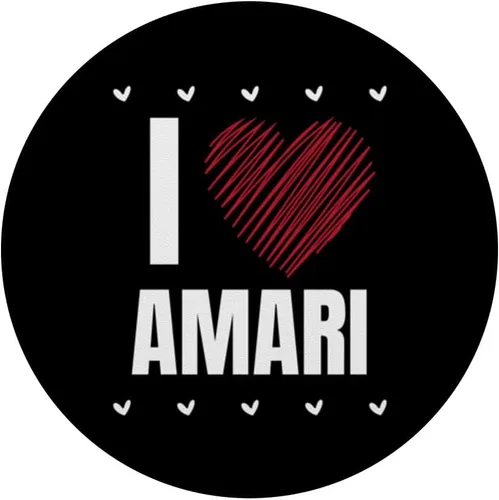 Miniatura 3 de I Love AMARI Cool Name Red Heart Funny Personalized Name PopSockets Swappable PopGrip