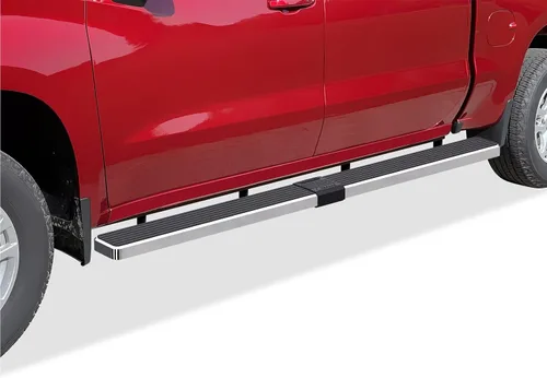 Miniatura 10 de APS Estribos negros compatibles con Chevy Silverado GMC Sierra 1500 2019-2026 Crew Cab y 2500 HD 3500 HD 2020-2026