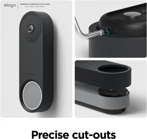 Miniatura 5 de elago Funda de silicona compatible con Google Nest Hello Video Doorbell (cableado, 2ª y 3ª generación), resistente a la intemperie y a los rayos UV