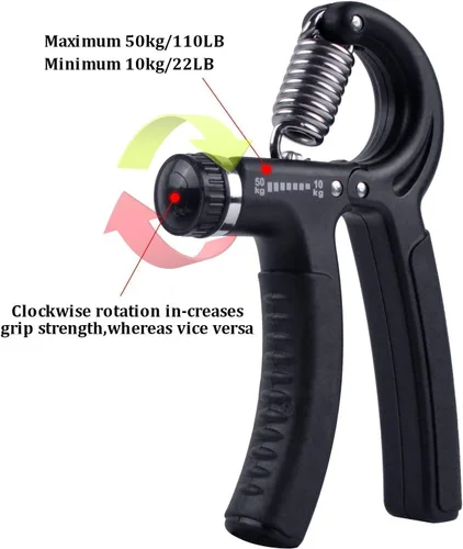 Miniatura 8 de Luxon Paquete de 2 fortalecedores de agarre de mano de resistencia ajustable de 22 a 110 libras (22.0-110.2 lbs) - Ejercitador de agarre de mano