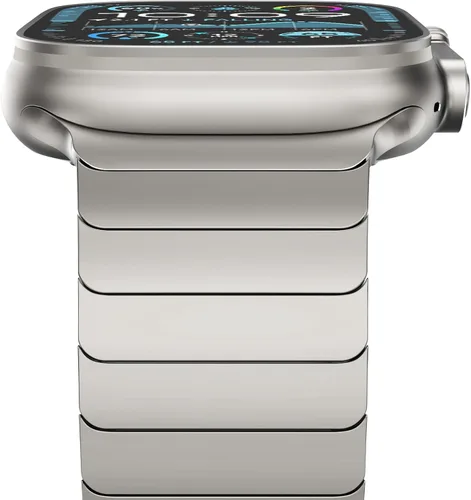 Miniatura 13 de NewWays - Pulsera de eslabones de titanio y acero inoxidable para Apple Watch Band Ultra 3 2 1 Band 49mm Series11 10 46mm 42mm 45mm 44mm 41mm 40mm