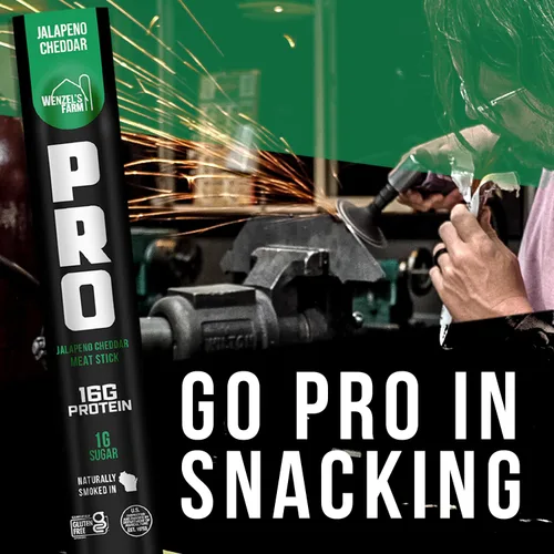 Miniatura 6 de Wenzel's Farm PRO Snack Sticks - Palitos ahumados de forma natural, hechos a mano con carne de calidad real (Jalapeño Cheddar) paquete de 10 palitos