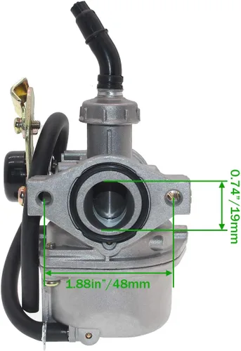 Miniatura 4 de Carburador PZ19 Carb 125cc 110cc para TaoTao Baja 125cc 110cc 90cc 70cc 50cc Chines ATV Dirt Bike Kazuma Quad Go Kart motor de 4 tiempos