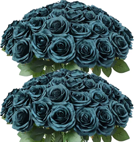 Miniatura 52 de LVEFIT 12 rosas artificiales de seda de color naranja quemado, ramo de rosas de seda de tallo largo para bodas, despedidas de soltera, fiestas