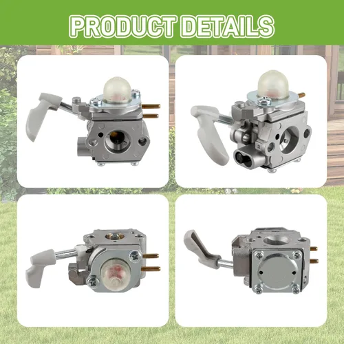 Miniatura 4 de 308054114 308054075 Kit de Carburador Compatible con Homelite 26B Soplador de Hojas UT09526 26cc con Herramienta de Ajuste de Piezas y Filtro de Aire