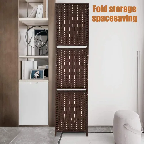 Miniatura 5 de Divisores de habitación y pantallas plegables de privacidad, 6 paneles de 71 pulgadas de alto, divisor de separación de habitación portátil con 2