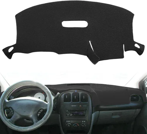 Miniatura 7 de Yiz Tapete de Cubierta del Tablero a Medida para Dodge Caravan/Grand Caravan/Chrysler Town Country/Voyager/Grand Voyager Sin Pantalla Elevada sin