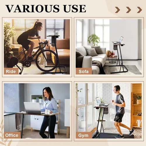 Miniatura 5 de Weysat Entrenador Ajustable para Bicicleta/Bicicleta Estática de Fitness Escritorio para Bicicleta Estática, Estación de Trabajo de Ciclismo