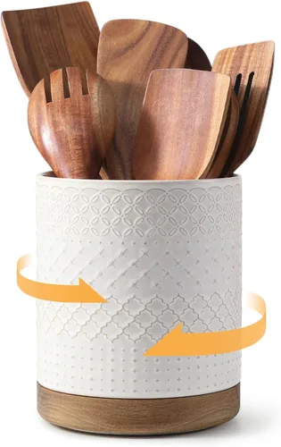 Miniatura 9 de DOWAN Soporte giratorio de 360° para utensilios de cocina extragrande, 7.6 pulgadas para encimera, utensilios de cocina para decoración de cocina
