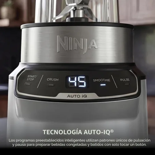 Miniatura 4 de Ninja Licuadora Nutri Pro Una porción Para batidos, salsa, batidos y bebidas congeladas Incluye 2 tazas y tapas para batidos Tritura