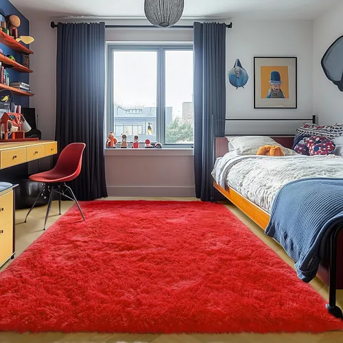 Miniatura 141 de ONASAR - Alfombra de pasillo negra de 2 x 6 pies, esponjosa, lavable, ultrasuave, afelpada, peluda, tapete para bebés, dormitorio de niños, armario