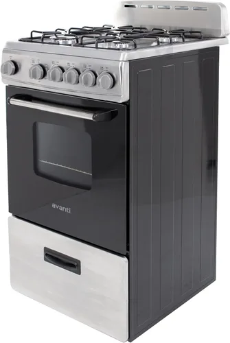 Miniatura 6 de Avanti Horno de Gas, Diseño Compacto Independiente, 4 Hornillas Selladas con Encendido Electrónico, Capacidad de 2.1 pies cúbicos. Cuenta con Cajón