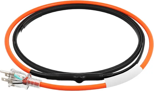 Miniatura 11 de VEVOR Cable de calefacción de tubería autorregulable, cinta térmica de 3 pies y 5 W/pies para protección contra congelación de tuberías, cable