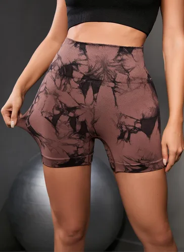 Miniatura 4 de OVESPORT Pantalones cortos de entrenamiento para mujer, con levantamiento de glúteos, cintura alta, para yoga, gimnasio, sin costuras, pantalones