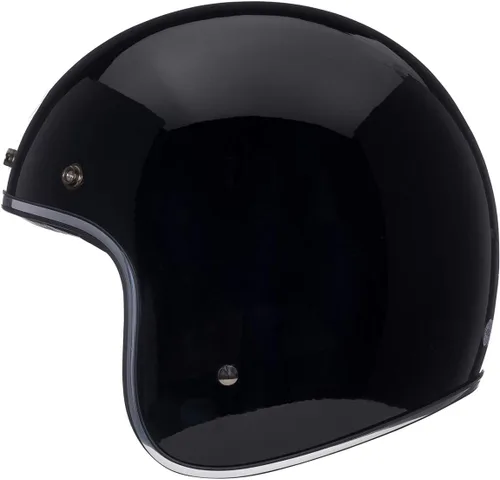 Miniatura 4 de Casco de moto de cara abierta Bell Custom 500 (negro brillante sólido, talla XXL)