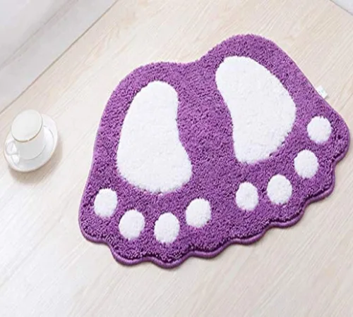 Miniatura 6 de MIFXIN Tapete de baño antideslizante para inodoro, bonito tapete para pies grandes, suave y absorbente, tapete antideslizante para baño, cocina