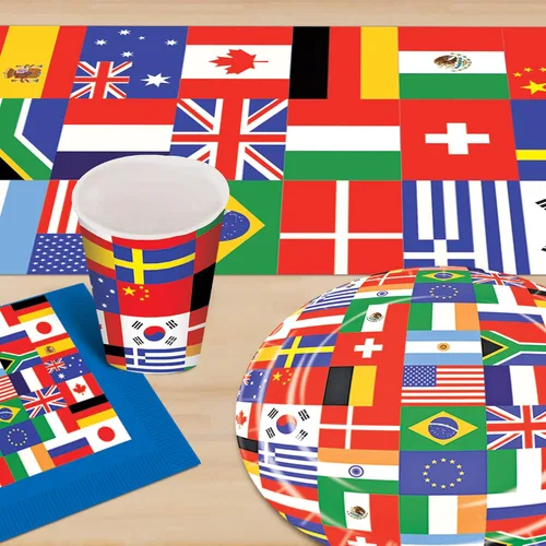 Miniatura 5 de Beistle Camino de mesa con bandera, talla única, multicolor
