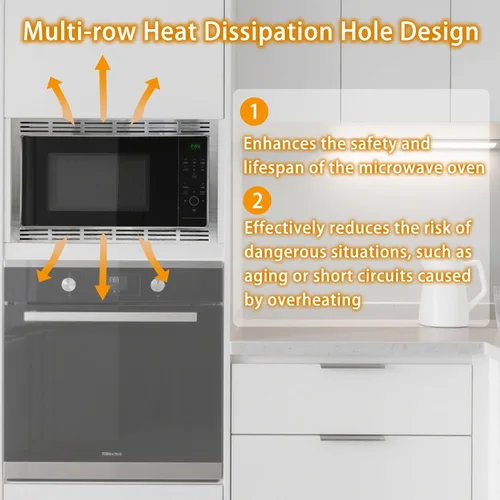 Miniatura 2 de NN-TK922SS - Kit de molduras de 27 pulgadas para hornos microondas de 2.2 pies cúbicos compatible con Panasonic, 27 pulgadas, acero inoxidable