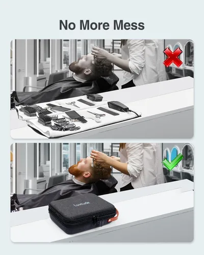 Miniatura 6 de Luxtude Estuche para cortapelos, maletines portátiles de viaje para recortadoras, protectores y accesorios, se adapta a Wahl, Andis, Hatteker