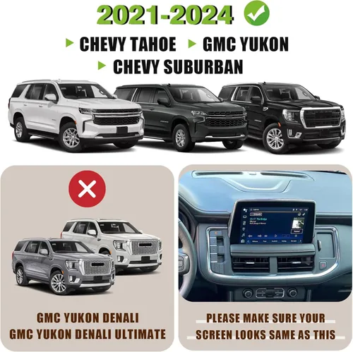 Miniatura 2 de Muslogy Organizador de reposabrazos de consola central deslizante Yukon Tahoe Suburban 2021-2024 y bandeja de almacenamiento para tablero, 2