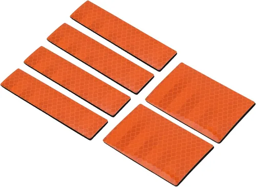 Miniatura 7 de PATIKIL Parche reflectante 1x4 2x3, 6 piezas de cierre de gancho y bucle de seguridad para deportistas nocturnos, trabajadores, excursionistas