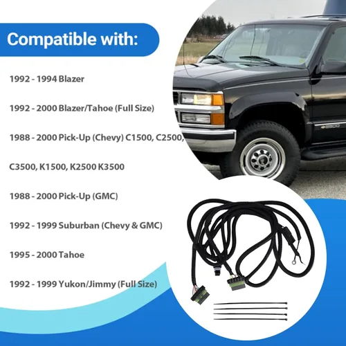 Miniatura 2 de Conector de cableado para luz trasera de camión Compatible con 1992-1994 Blazer 1992-2000 Blazer Tahoe 1988-2000 Pick-Up Chevy Pick-Up GMC 1992-1999