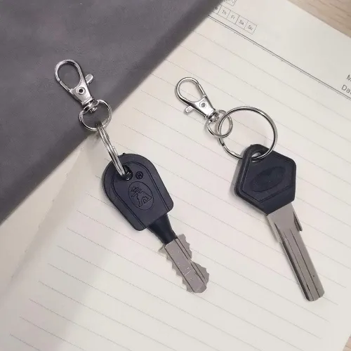 Miniatura 7 de HXSEMAYIG 100 piezas de ganchos para llavero con llaveros, cierres de pinza de langosta giratorios de metal, para clip de llavero, manualidades
