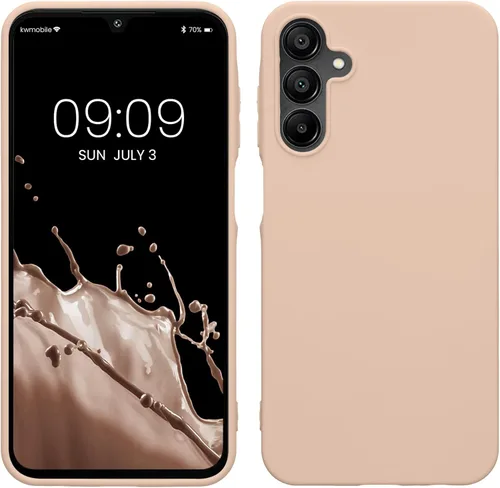 Miniatura 134 de kwmobile Funda compatible con Samsung Galaxy A23 4G / 5G - Funda de silicona TPU metálica suave y delgada - Rojo oscuro metálico