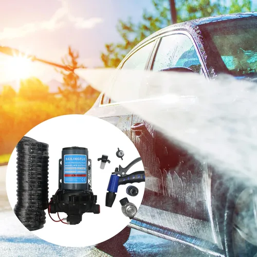 Miniatura 5 de Juego de bomba de agua de lavado de yate, bomba de diafragma de presión de agua eléctrica de 12 voltios 70 PSI 22.5L/Min 5.5 GPM 5 cámaras