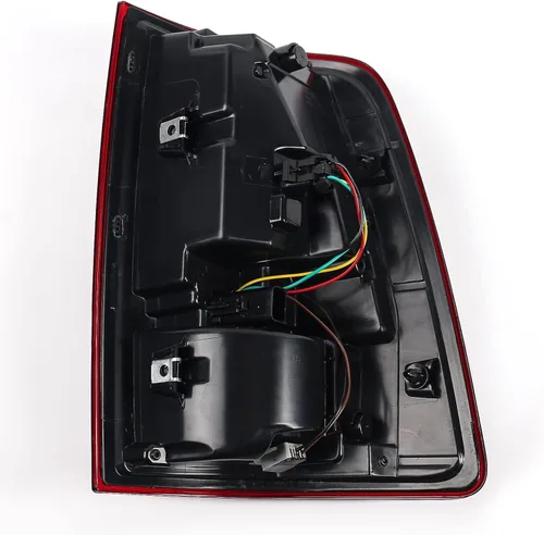 Miniatura 6 de FIONE Conjunto de Luces Traseras LED para Dodge Ram 1500 2013-2018 y 2500 2013-2018 y 3500 2014-2018 Tipo Halógeno y Lente Roja Interior Negro Con