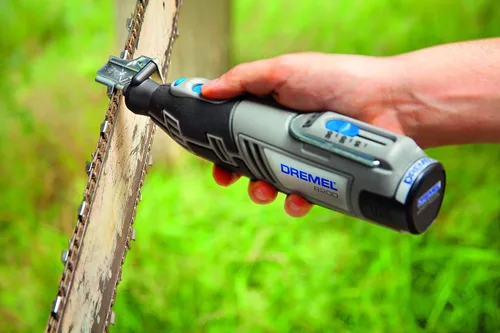 Miniatura 5 de Dremel Paquete múltiple de 457 piedras de afilar motosierra, 3 piedras de moler para afilar precisamente, rápido y fácil de hojas de sierra
