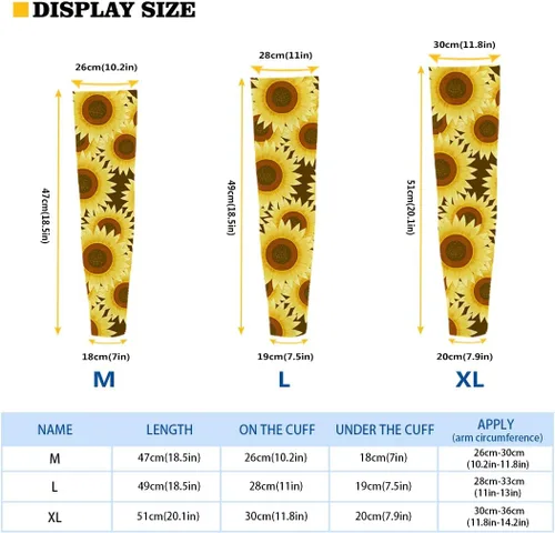 Miniatura 6 de JEOCODY Mangas deportivas de refrigeración cubierta de protección solar mangas de brazo protector UV mangas protectoras