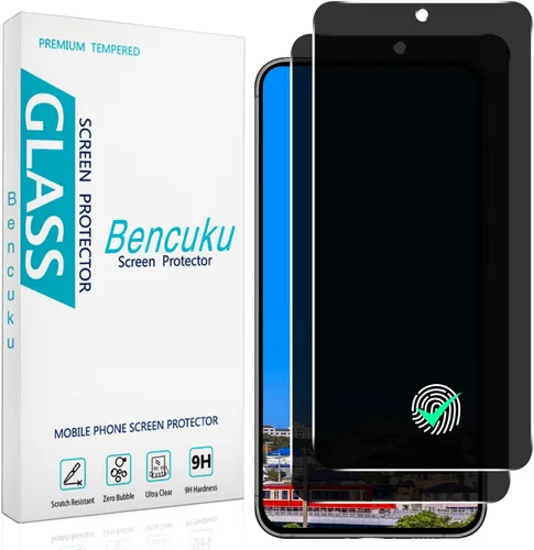 Miniatura 10 de (Paquete de 2 protectores de pantalla de privacidad diseñados para Samsung Galaxy A14 5G, vidrio templado anti-espía, antiarañazos, sin burbujas)