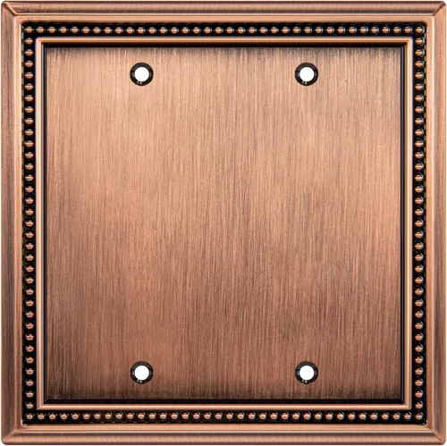 Miniatura 18 de Henne Bery Sunken Pearls - Placa de pared decorativa resistente para interruptor, cubierta para tomacorrientes (doble dúplex, níquel satinado)