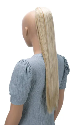 Miniatura 14 de CAISHA 26" pelo largo extensión cola de caballo cordón Straigth fibras sintéticas resistentes al calor mezcla rubio PH615