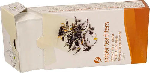 Miniatura 2 de Filtros de papel para té suelto, funcionarán en taza o tetera, blanqueados con oxígeno para un sabor neutro, 100