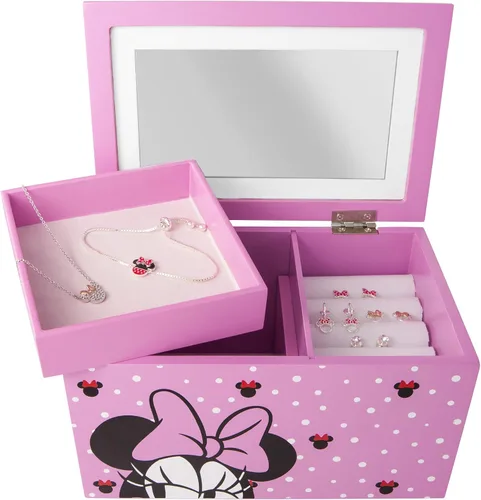 Miniatura 8 de Disney Joyero de Minnie Mouse, muestra tu organizador de joyas estilo Minnie
