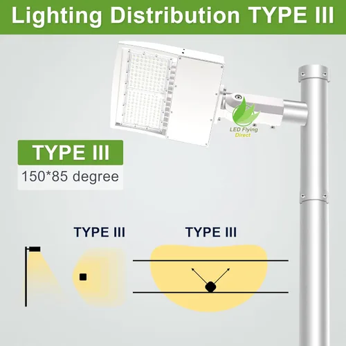 Miniatura 5 de Luz LED de estacionamiento de 150 W, 80 W/100 W/150 W seleccionable, 21,000 lm LED Shoebox Area Light, 5000 K luz diurna, 100 – 277 V, reemplaza 450