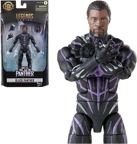 Miniatura 3 de Marvel - Serie Legends Black Panther Legacy Collection, figura de acción de Pantera Negra, juguete de colección de 6 pulgadas, 3 accesorios