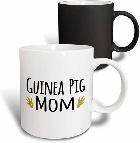 Miniatura 8 de 3dRose mug_154048_1 Taza de cerámica de cerámica con huellas de patas marrones para dueños de mascotas, dueños de mascotas, con huellas de patas