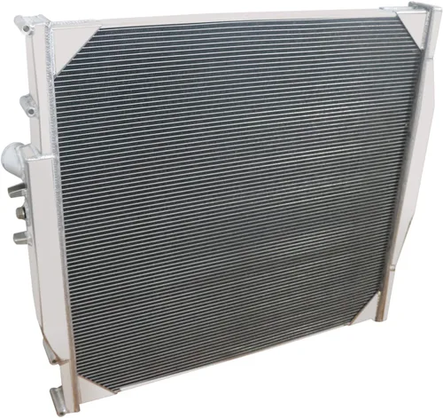 Miniatura 7 de Radiador para 1996-2009 Volvo VN VNL VNM WC WI WX 1003406 1003424 y 2005-2007 Mack CXN 11.9L 6 Diesel, 2 filas de radiador de aluminio