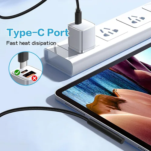 Miniatura 2 de YACSEJAO Cable de carga Surface Pro USB-C de 15 V/3 A, 60 W, conexión de superficie a USB C, cable de carga para Surface Pro 7/6/5/4/3 Go3/2/1 y más