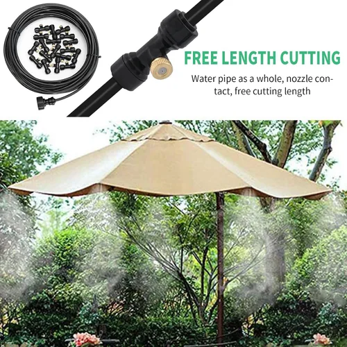 Miniatura 7 de Sistema de nebulización de 50 pies para enfriar el sistema de niebla al aire libre para patio exterior que produce niebla de agua en el patio