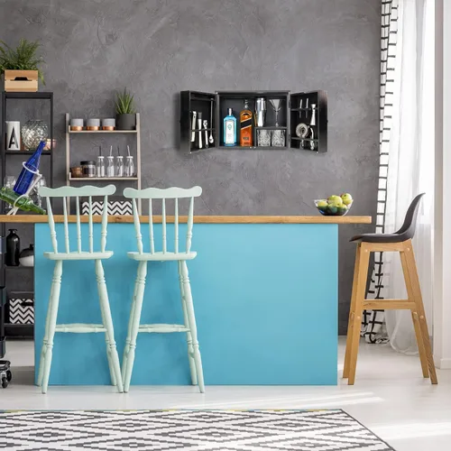 Miniatura 7 de Excello Global Products Gabinete de camarero Barndoor con juego de herramientas de barra de 10 piezas: el kit perfecto para camareros domésticos