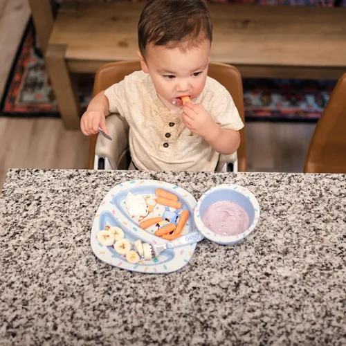 Miniatura 6 de The First Years Bluey Juego de Vajilla de 4 Piezas para Establecer - Apta para Lavavajillas, sin BPA, Set de Vajilla para Niños Pequeños con Plato