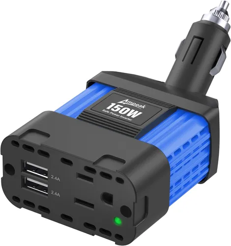 Miniatura 9 de Inversor de corriente para automóviles, de la marca Ampeak, de 12 V CC a 110 V CA, con puerto USB