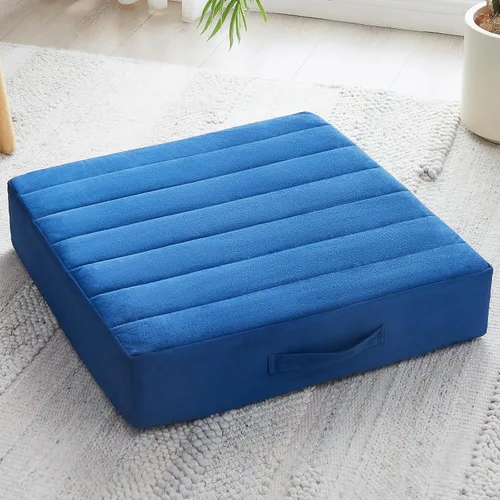 Miniatura 17 de JKMAX 2 Piezas Almohadas de Espuma de Alta Densidad para Piso - Almohadas Grandes Mejoradas para Asientos de Adultos - Cojín de Piso para Exteriores