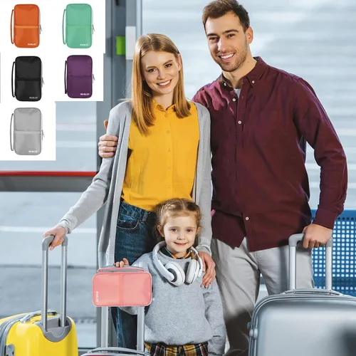 Miniatura 5 de Pasaporte Holder, Gris, Multifunción
