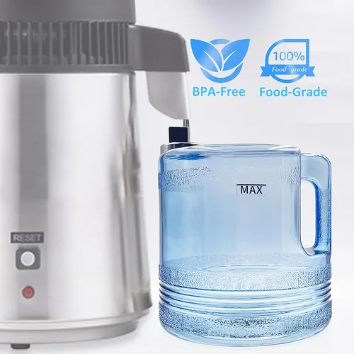 Miniatura 2 de Jarra de 1 galón/4L para destilador de encimera, contenedor de agua de botella de colección de repuesto para Megahome, CO-Z, VEVOR, Mophorn y otras